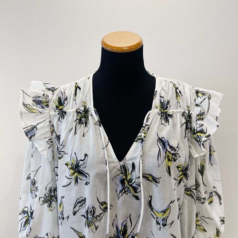 Tanya Taylor Delaney Floral Cotton Top - Picture 6 of 12